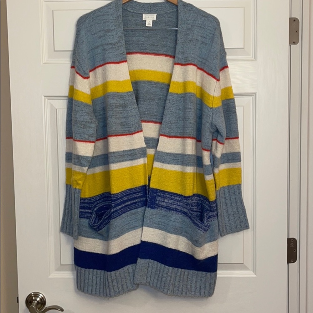 Caslon Striped Cardigan